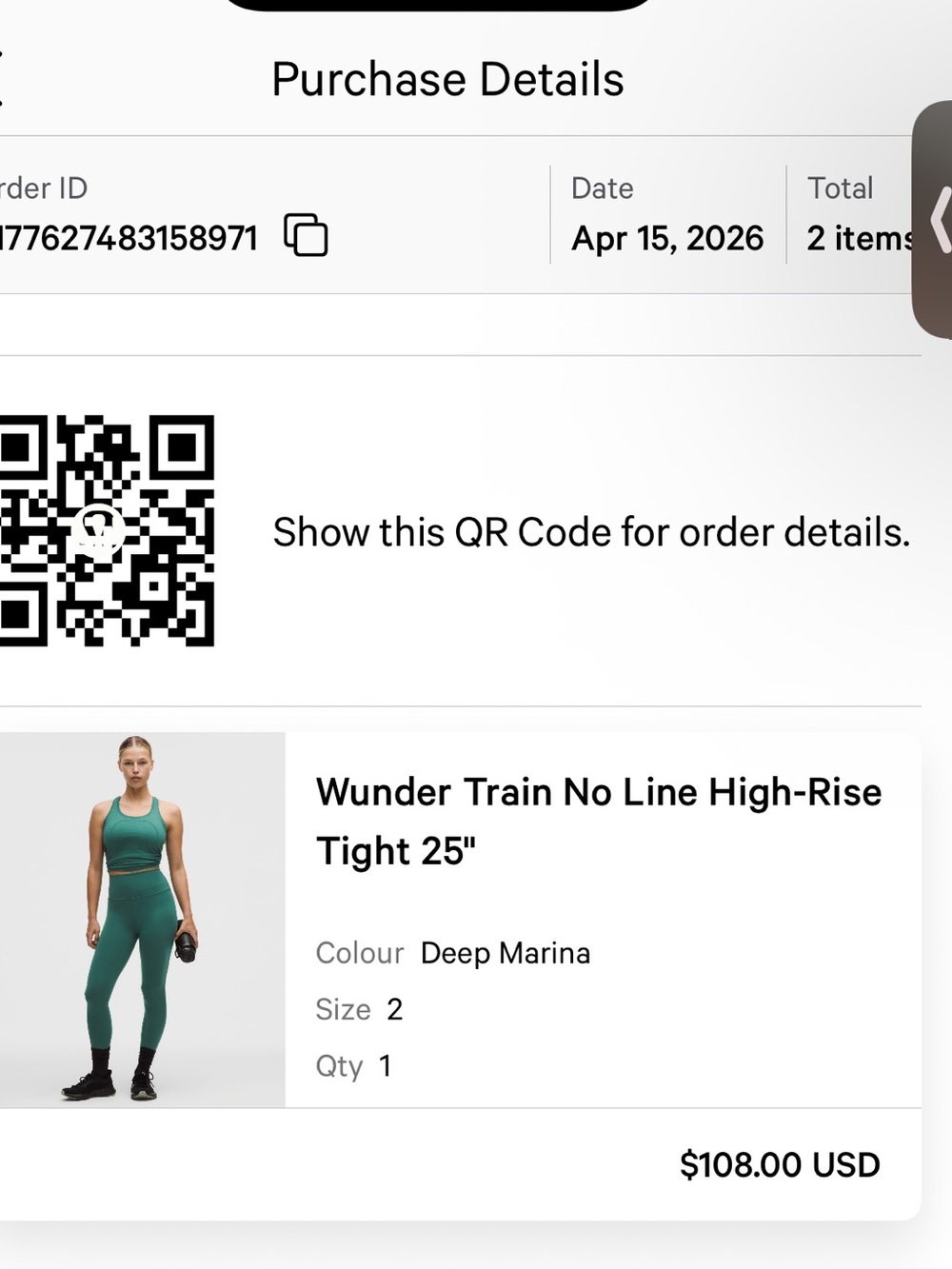lululemon athletica Wunder Train No Line Tight in Deep Marina (Green)